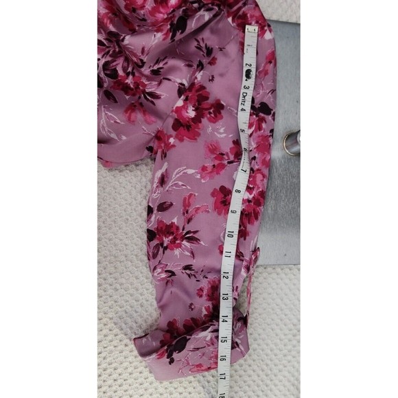 Kut From The Kloth Womens Sz S Floral Blouse Top Tunic‎ Polyester Pink NWOT - Picture 7 of 11